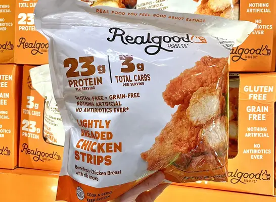 Realgood Foods Co. Lightly Breaded Chicken Strips