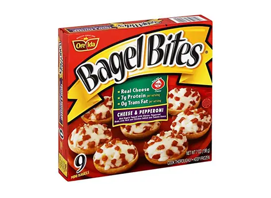 box of bagel bites