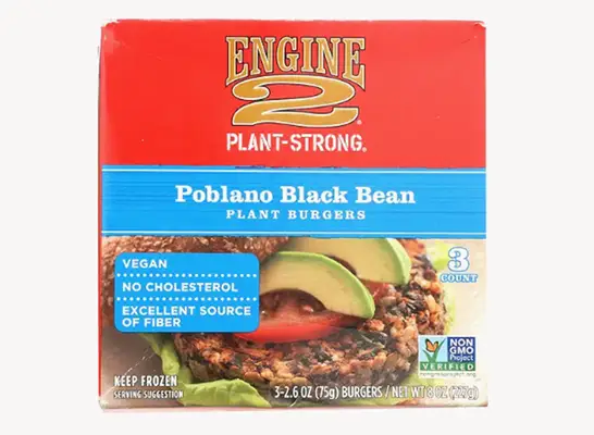 Engine 2 Poblano Black Bean Burger