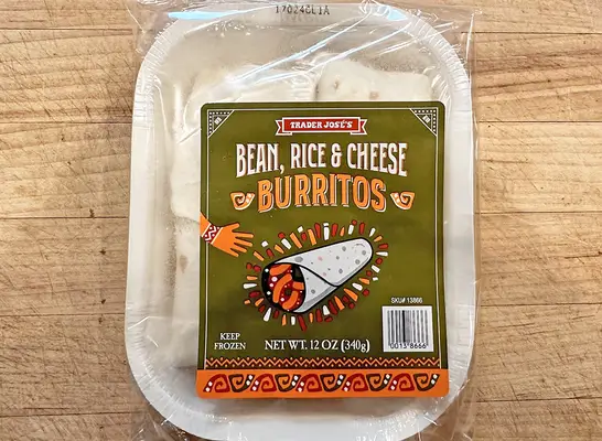 Trader Joes Bean, Rice & Cheese Burritos