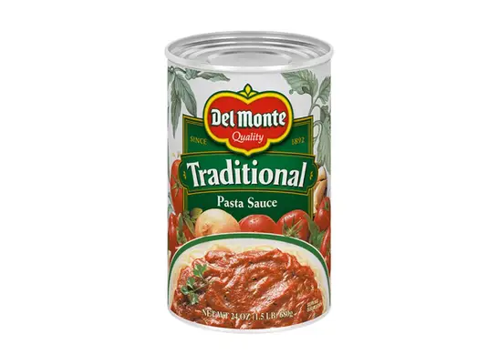 can of Del Monte pasta sauce