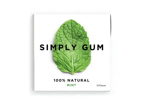 Simply gum natural peppermint gum pack