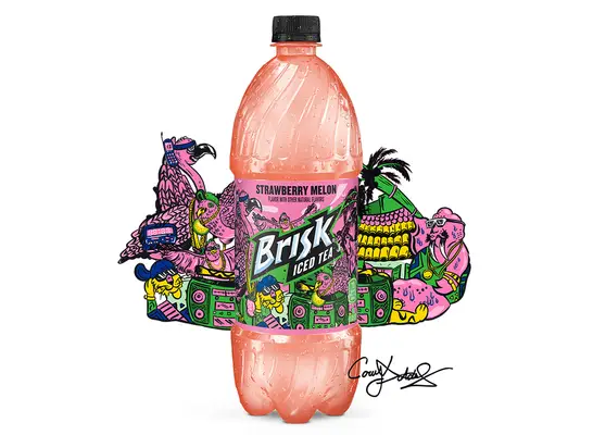 Brisk Strawberry Melon Iced Tea