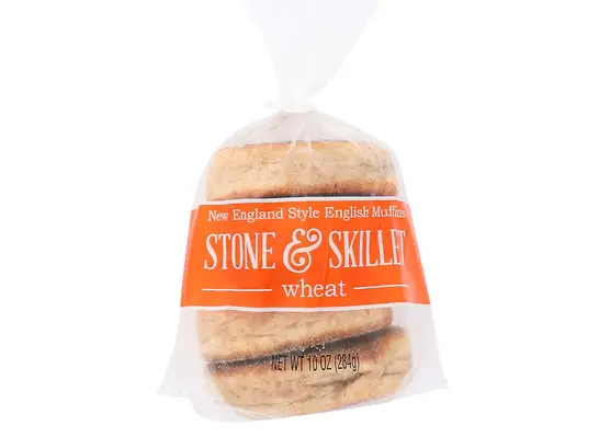 Stone & Skillet Artisan Whole Wheat English Muffin