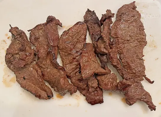 Korean-inspired, sesame marinated boneless beef ribs, aka Bool Kogi, from Trader Joe