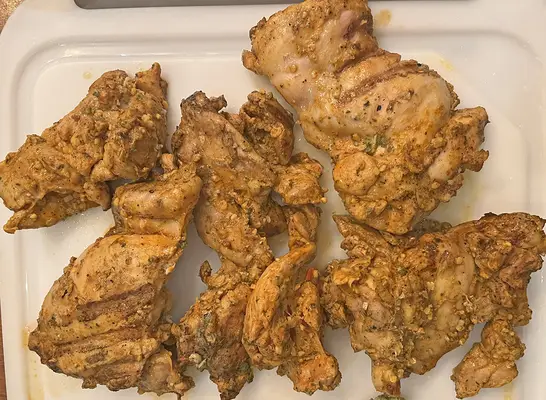 Shawarma chicken thighs from Trader Joe