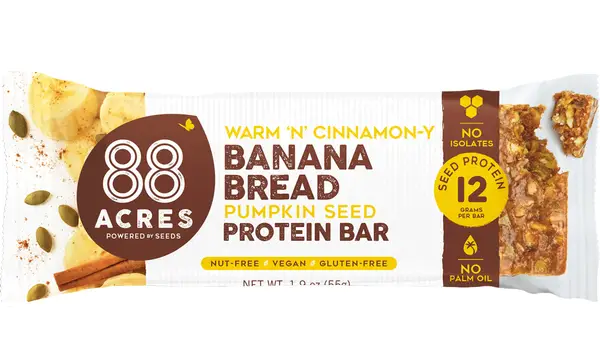 88 Acres Banana Bread Pumpkin Seed Protein Bar