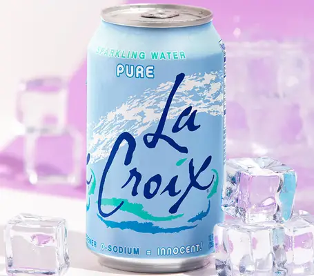 A can of the pure flavor of LaCroix sparkling water