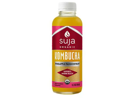 Suja organic kombucha pineapple passionfruit