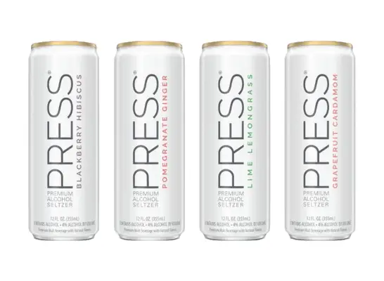 press premium alcoholic seltzers