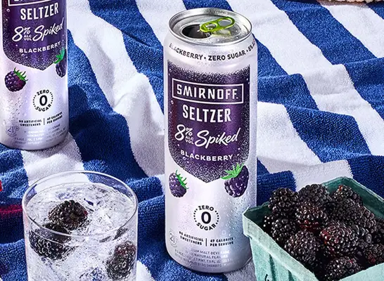 SMIRNOFF 8% Spiked Seltzer Blackberry