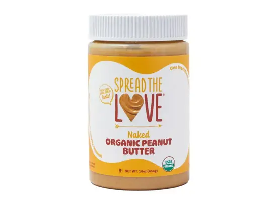 jar of Spread the Love peanut butter