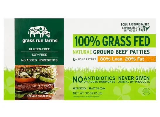 Grass Run Farms Natural Ground Beef Patties