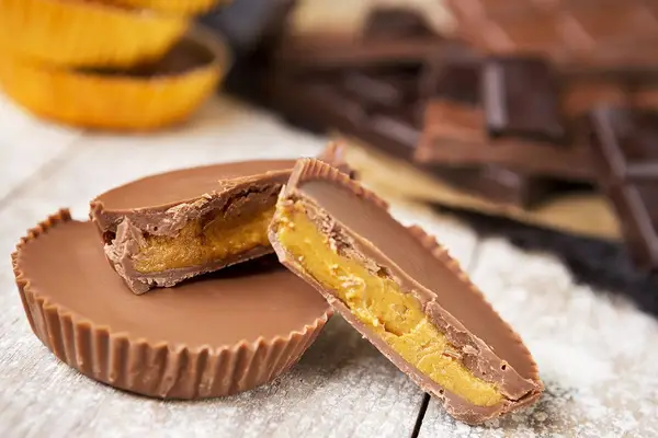 Chocolate peanut butter wood