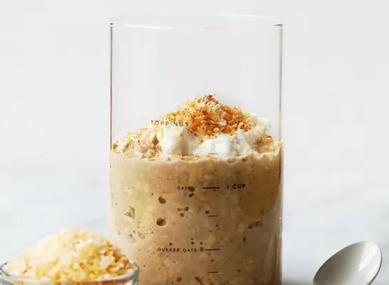 coconut latte overnight oats