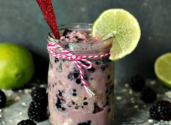 overnight oats Blackberry Mojito