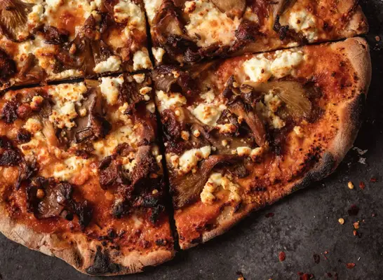 Oyster Mushroom and Homemade Ricotta Flatbread