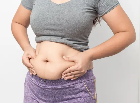 Woman Feeling Full