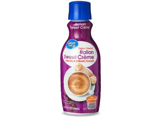 great value walmart brand italian sweet creme coffee creamer