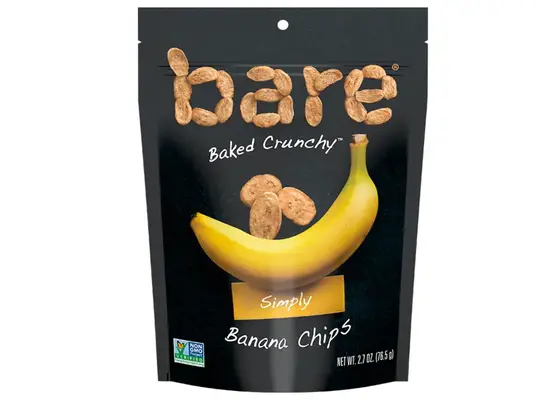 Bare banana chips