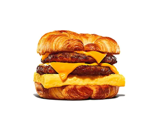 Double Sausage, Egg, & Cheese Croissan
