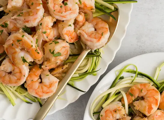 Lighter Shrimp Scampi
