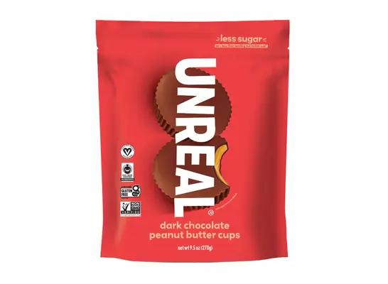unreal dark chocolate peanut butter cups