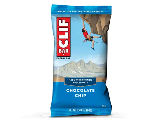 clif bar chocolate chip in packaging