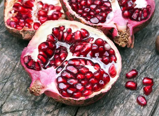 Sugary fruits ranked pomegranate