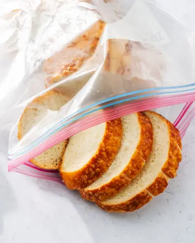 Você pode congelar pão