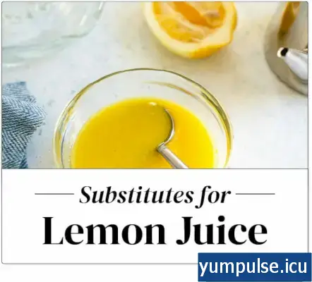 Substitua o suco de limão