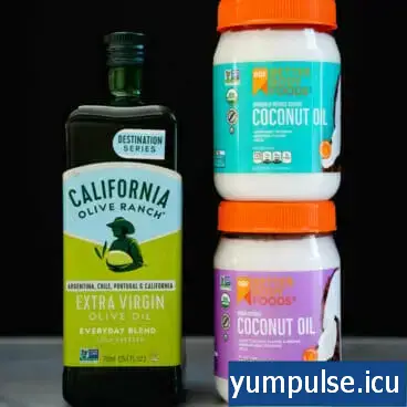 Olio di cocco vs olio d'oliva