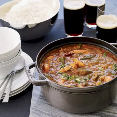 Donald Link: Gumbo de camarones y cangrejo
