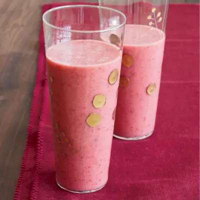 Batidos de fresa y almendras