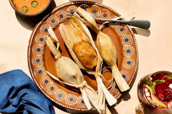 Krewetki podjadające tamales