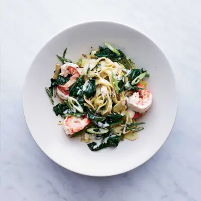 Fettuccine s krevetami