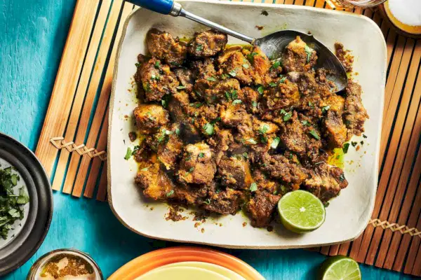 Ricetta piccante di maiale brasato al cumino