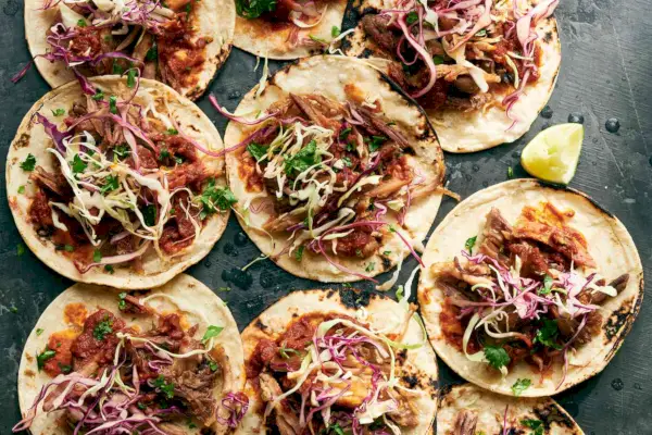 Produttori di vino Carnitas Tacos