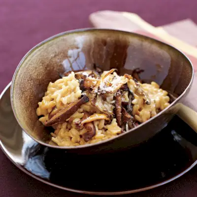 Chimayó-Chilské rizoto s houbami Shiitake