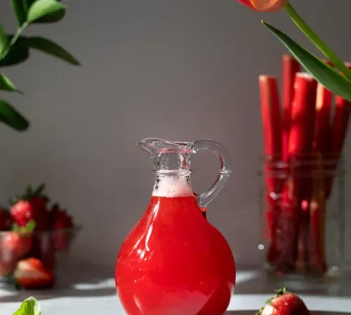 딸기 대황 시럽 레시피' title=