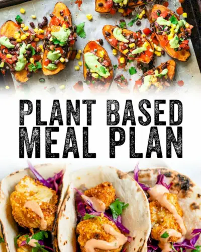 Plano de refeições dietéticas à base de vegetais