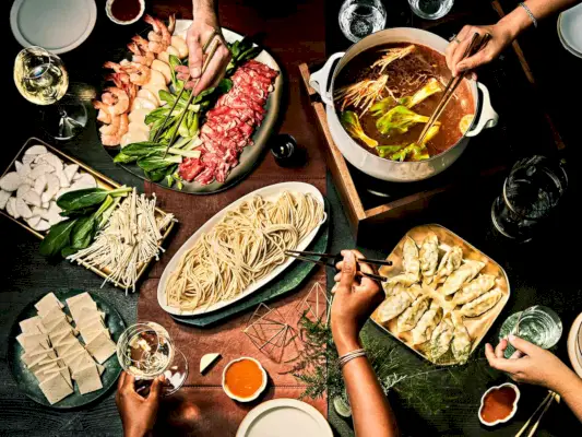 Rezept für Steak- und Garnelen-Hot-Pot-Brühe