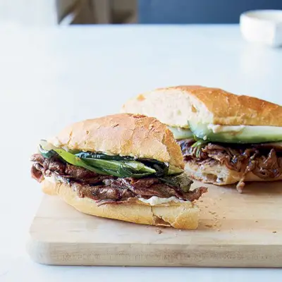 Pfeffersteak-Sandwiches im Bulgogi-Stil