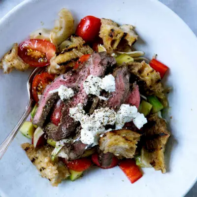 Fraldinha Grelhada com Panzanella