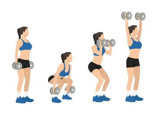 illustration of speed skater exercise