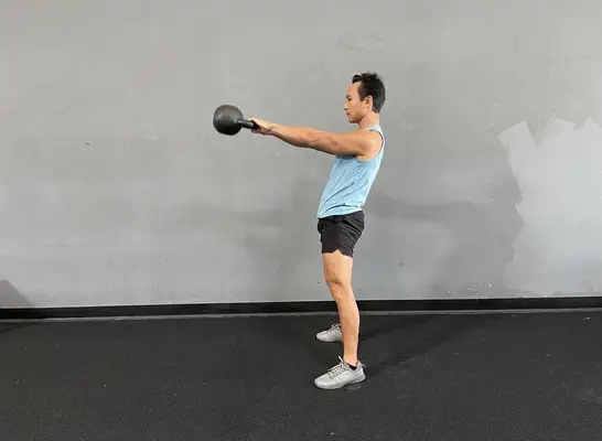 kettlebell swing to shrink a muffin top