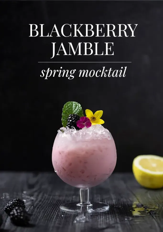 Blackberry Jamble (cocktail di marmellata e yogurt)' title=