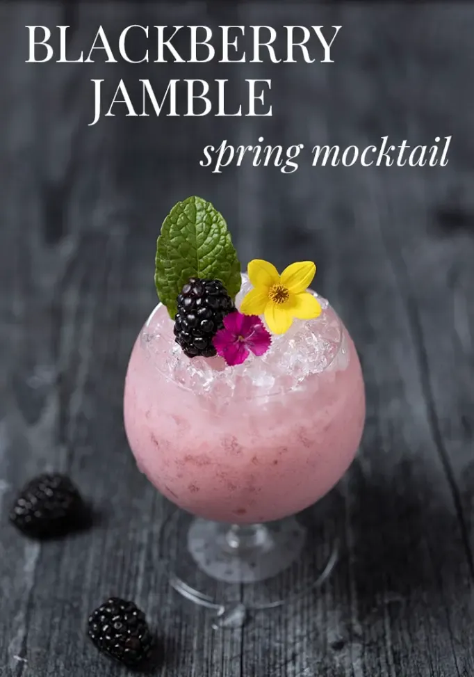 Blackberry Jamble (cocktail di marmellata e yogurt)' title=