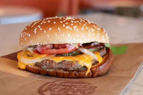 バーガーキングのハンバーガー