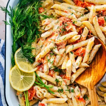 Pasta al salmone affumicato